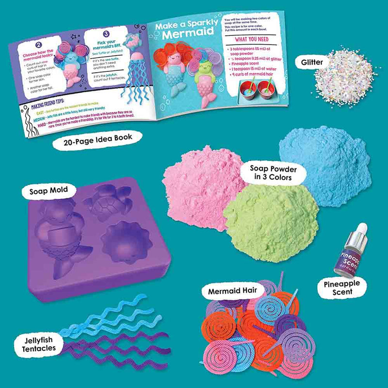 Klutz My Sparkly Mermaid Soap Jr. Craft Kit - 買書書 BuyBookBook