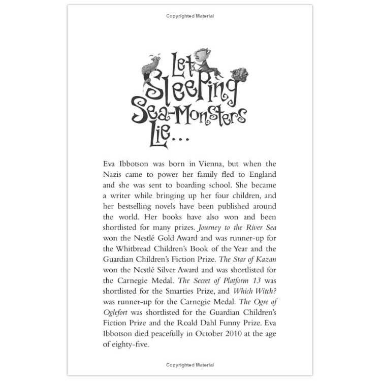 Let Sleeping Sea-Monsters Lie (Eva Ibbotson) Macmillan UK