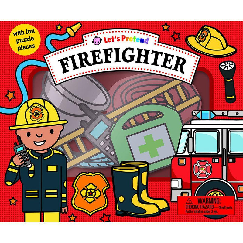 Let's Pretend: Firefighter Set (Hardback) Priddy