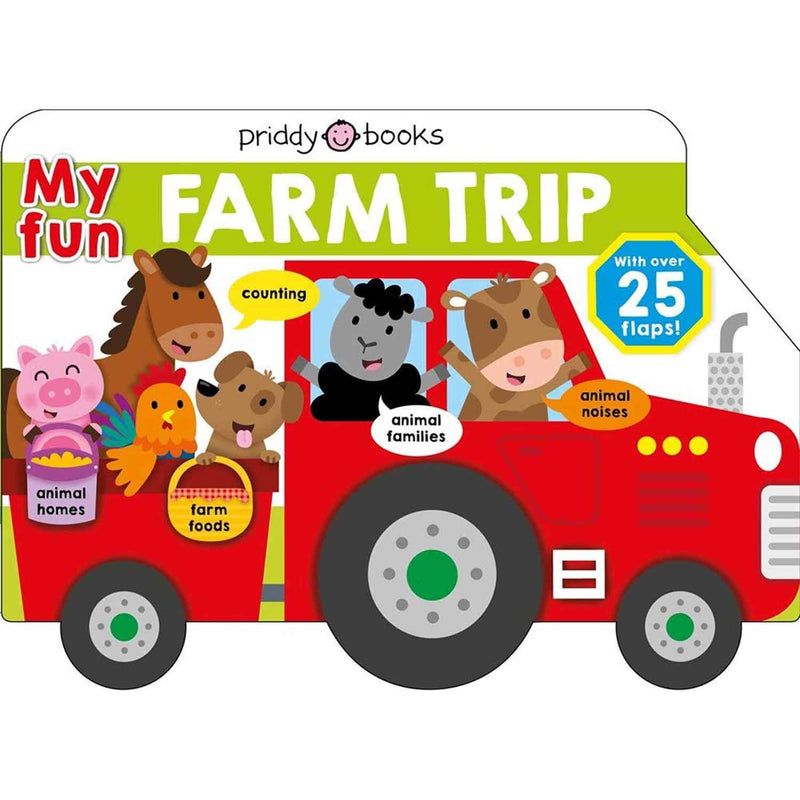 Lift-the-Flap Tab - My Fun Farm Trip (Board Book) Priddy