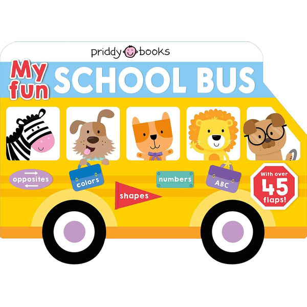 Lift-the-Flap Tab - My Fun School Bus  (Board Book) Priddy