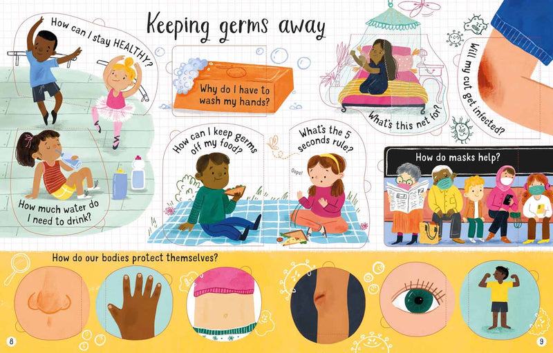 Lift-the-flap Questions and Answers About Germs-Nonfiction: 科學科技 Science & Technology-買書書 BuyBookBook