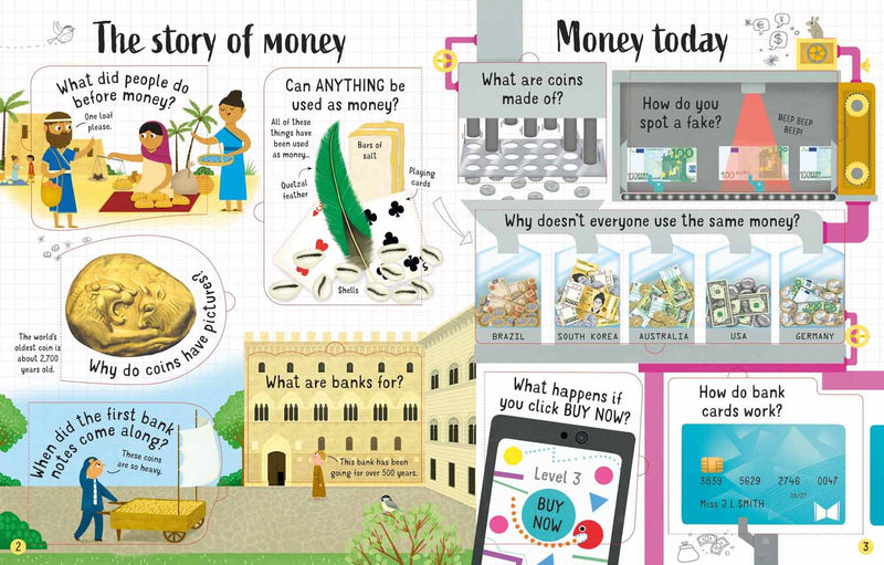 Lift-the-flap Questions and Answers About Money - 買書書 BuyBookBook