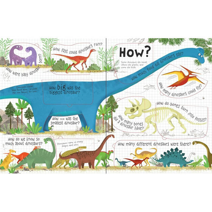 Lift-the-flap Questions and Answers About Dinosaurs Usborne