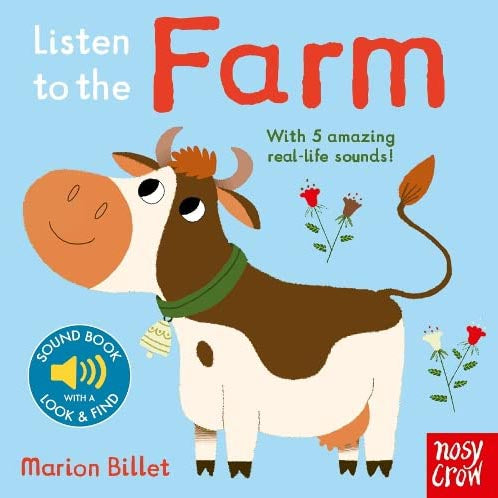 Listen to the Farm (Board Book)(Nosy Crow)-Nonfiction: 學前基礎 Preschool Basics-買書書 BuyBookBook