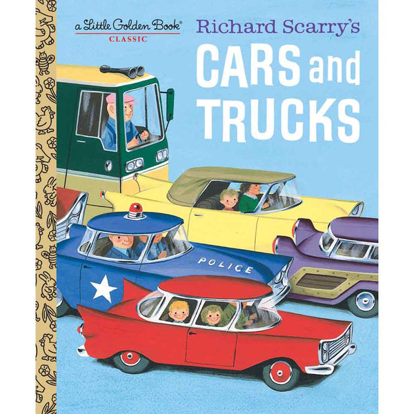 Little Golden Book - Richard Scarry's Cars and Trucks - 買書書 BuyBookBook
