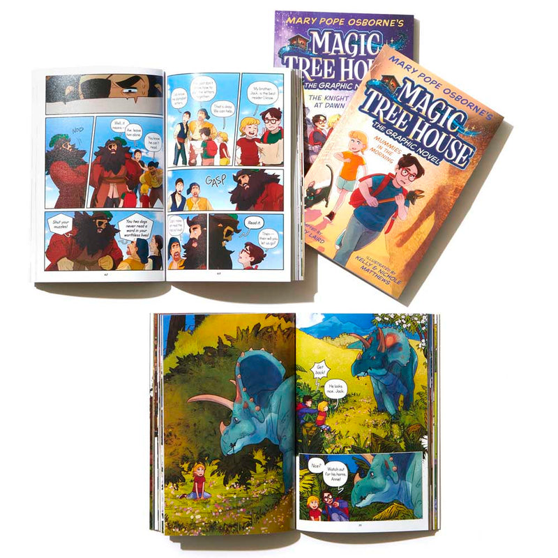 Magic Tree House Graphic Novels Bundle-Fiction: 經典傳統 Classic & Traditional-買書書 BuyBookBook