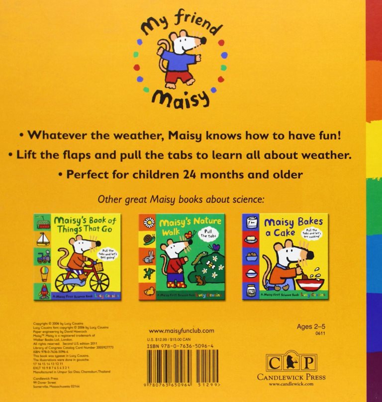 Maisy's Wonderful Weather Book (Hardback) (Lucy Cousins) Candlewick Press