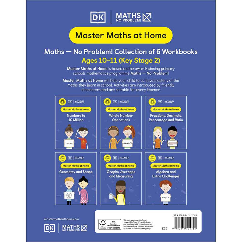 Maths ― No Problem! Collection of 6 Workbooks, Ages 10-11 (Key Stage 2) - 買書書 BuyBookBook