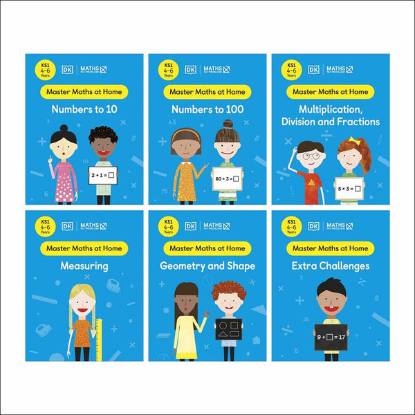 Maths ― No Problem! Collection of 6 Workbooks (Ages 4-6) DK UK