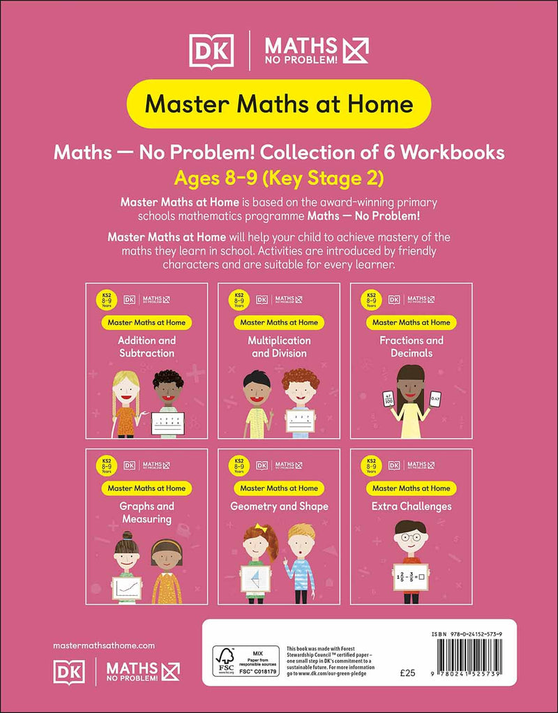 Maths ― No Problem! Collection of 6 Workbooks (Ages 8-9) DK UK