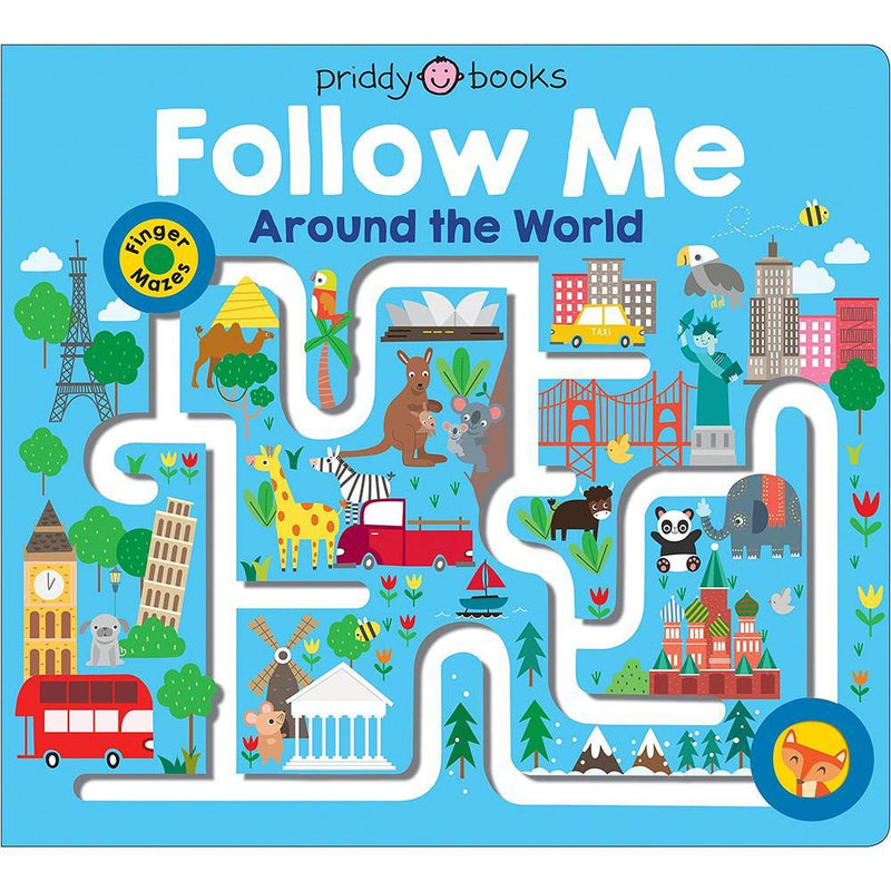 Maze Book: Follow Me Around the World (Board Book) Priddy