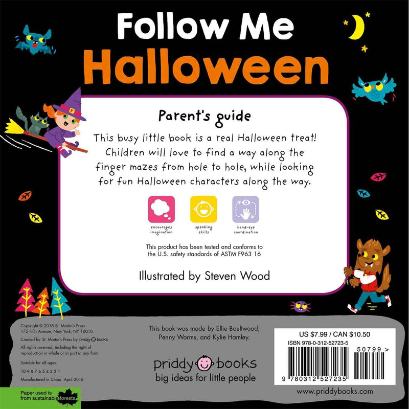 Maze Book - Follow Me Halloween (Board Book) Priddy