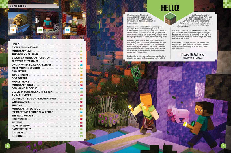 Minecraft Annual 2023 (Hardback)-Nonfiction: 興趣遊戲 Hobby and Interest-買書書 BuyBookBook