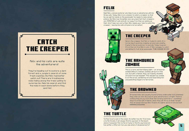 Minecraft Catch the Creeper and Other Mobs-Nonfiction: 興趣遊戲 Hobby and Interest-買書書 BuyBookBook