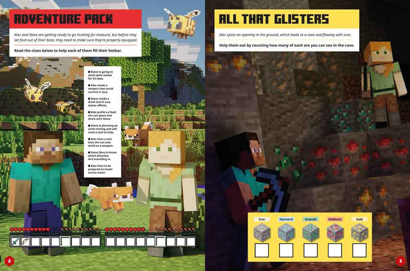 Minecraft Sticker Adventure - Treasure Hunt - 買書書 BuyBookBook
