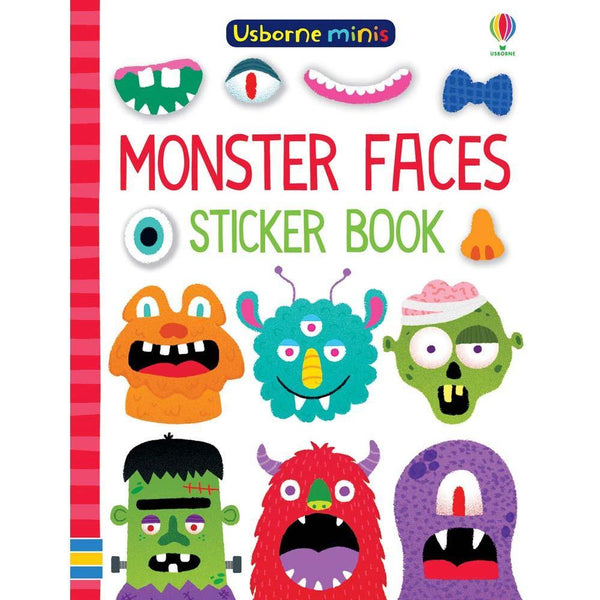Monster Faces Sticker Book (Mini) Usborne