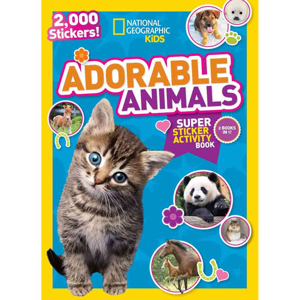 NGK Sticker Activity Book - Adorable Animals - 買書書 BuyBookBook