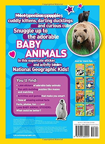 NGK Sticker Activity Book - Baby Animals - 買書書 BuyBookBook