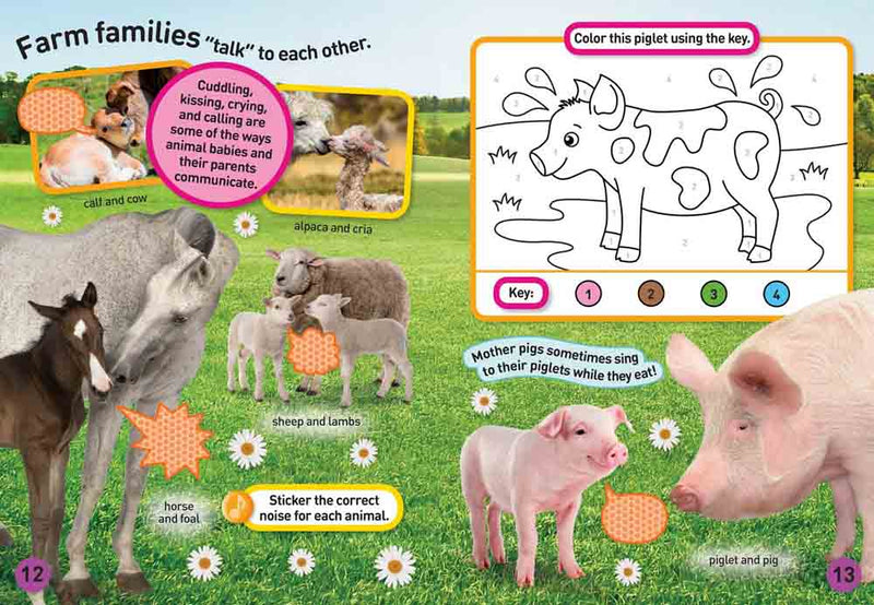 NGK Sticker Activity Book - Baby Animals - 買書書 BuyBookBook