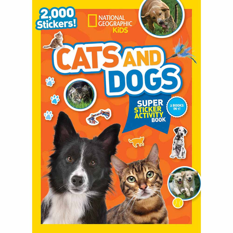 NGK Sticker Activity Book - Cats and Dogs - 買書書 BuyBookBook