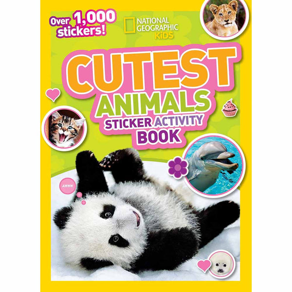 NGK Sticker Activity Book - Cutest Animals - 買書書 BuyBookBook