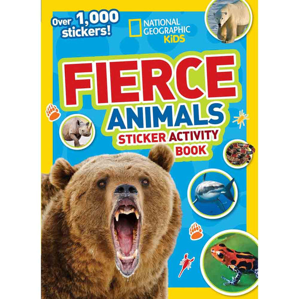 NGK Sticker Activity Book - Fierce Animals - 買書書 BuyBookBook
