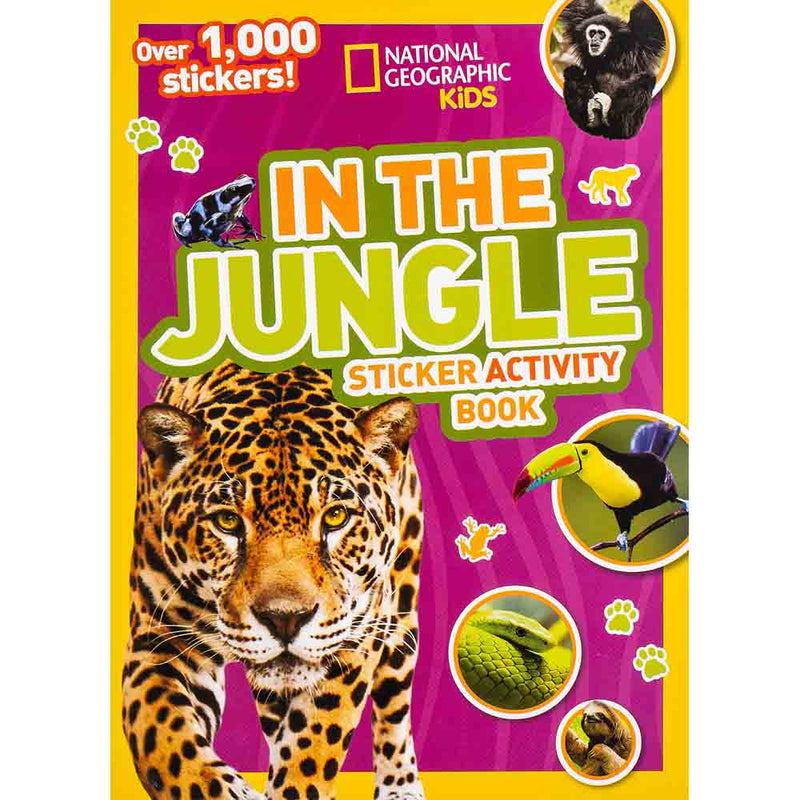 NGK Sticker Activity Book - In the Jungle - 買書書 BuyBookBook