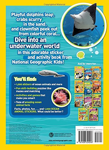 NGK Sticker Activity Book - Ocean Animals - 買書書 BuyBookBook