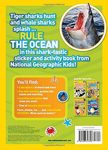 NGK Sticker Activity Book - Sharks - 買書書 BuyBookBook