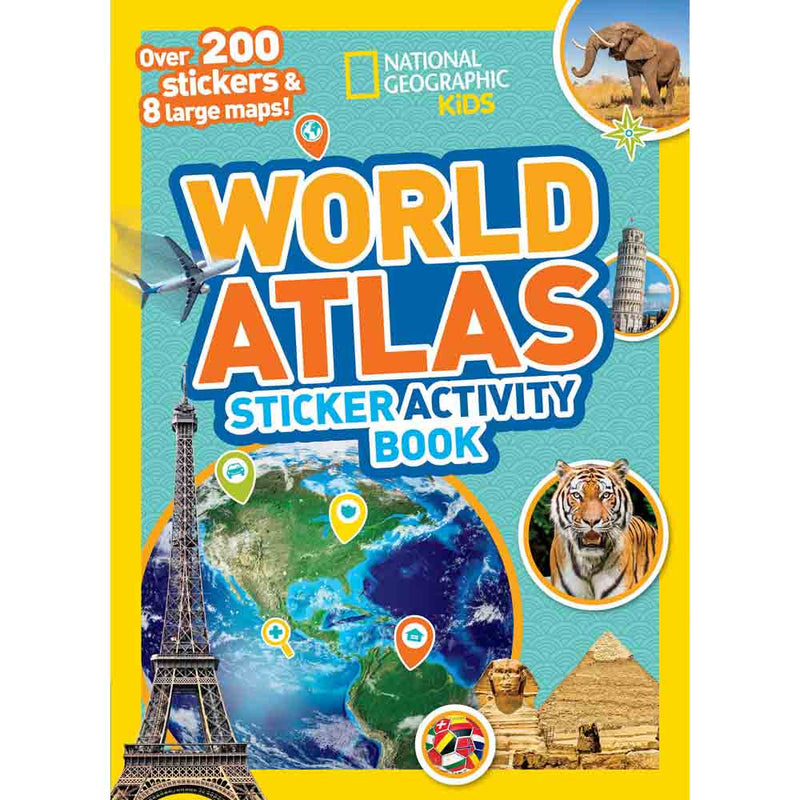NGK Sticker Activity Book - World Atlas - 買書書 BuyBookBook
