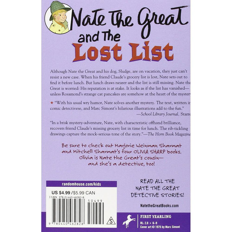 Nate the Great and the Lost List PRHUS