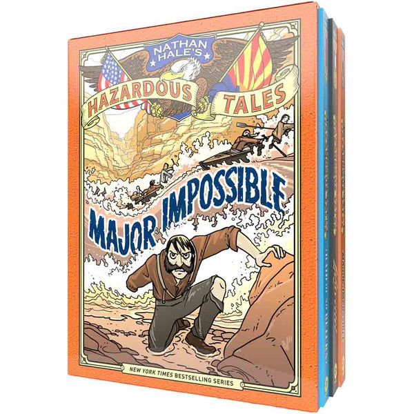 Nathan Hale's Hazardous Tales Third 3-Book Box Set (Hardback) - 買書書 BuyBookBook