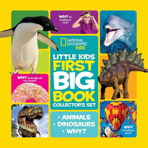 NGK Little Kids First Big Book: Animals, Dinosaurs, Why? (Hardback) (3 Books) National Geographic