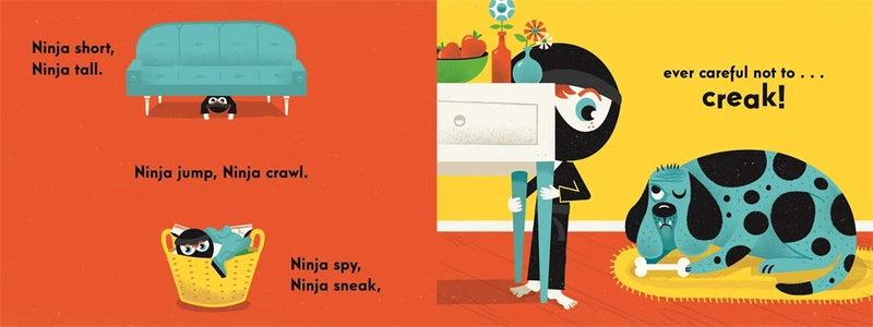 Ninja, Ninja, Never Stop! (Board Book) - 買書書 BuyBookBook