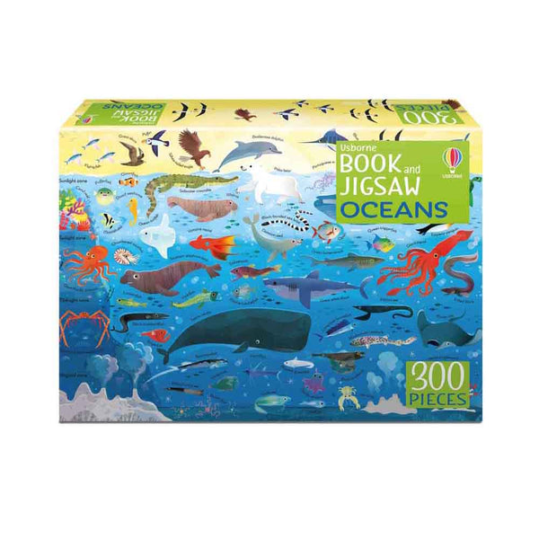 Oceans (Usborne Book and Jigsaw) (300 pcs) - 買書書 BuyBookBook