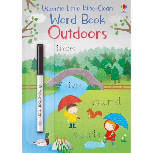 Little Wipe-clean Word Book Outdoors Usborne
