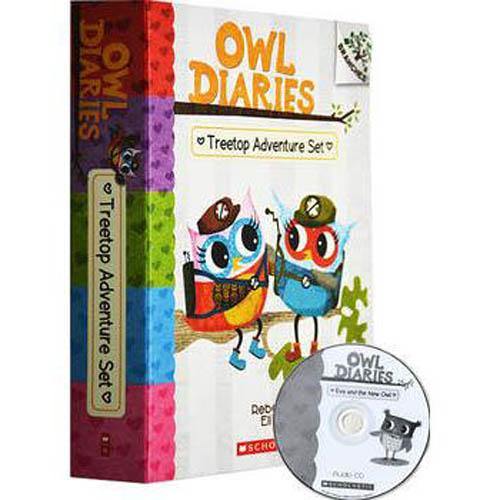 Owl Diaries Treetop Adventure Collection (5 Book + 5 CD) (Branches) (Rebecca Elliott) Scholastic