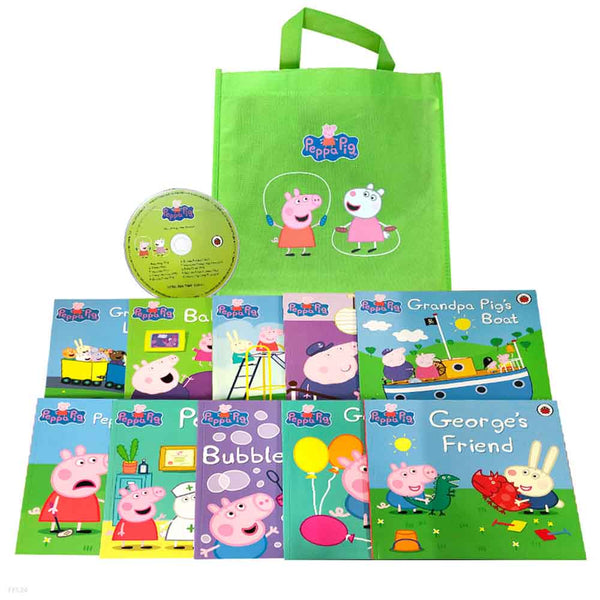 Peppa Pig Lime Bag Set - 買書書 BuyBookBook