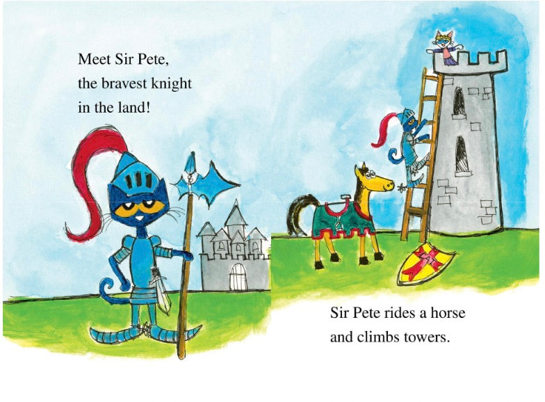 ICR: Pete the Cat: Sir Pete the Brave (I Can Read! L0 My first)-Fiction: 橋樑章節 Early Readers-買書書 BuyBookBook