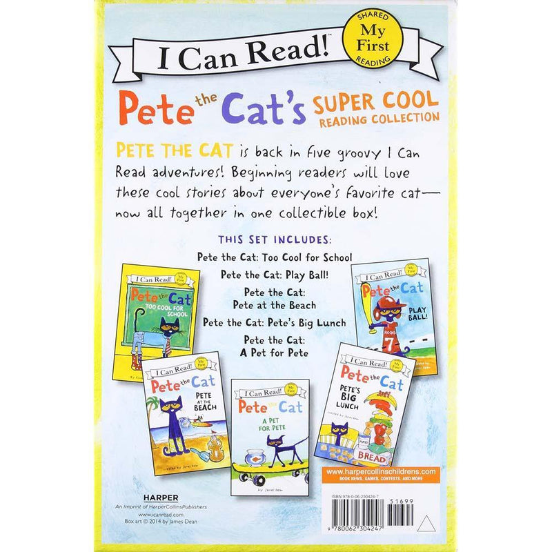 Pete the Cat's Super Cool Reading Collection (5 Books) Harpercollins US