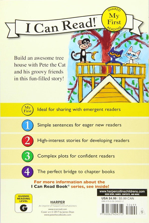 ICR: Pete the Cat and the Tip-Top Tree House (I Can Read! L0 My First)-Fiction: 橋樑章節 Early Readers-買書書 BuyBookBook