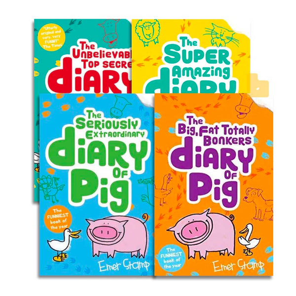 Pig Diaries #1-4 Bundle (4 Books) - 買書書 BuyBookBook
