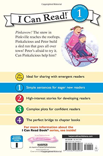 ICR: Pinkalicious and the Amazing Sled Run: A Winter and Holiday Book for Kids (I Can Read! L1)-Fiction: 橋樑章節 Early Readers-買書書 BuyBookBook