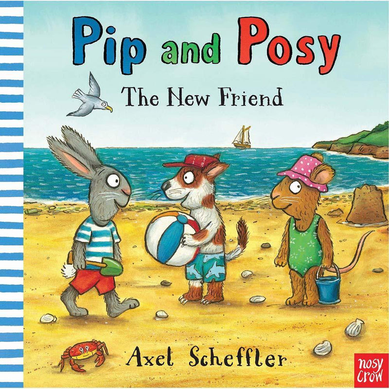 Pip and Posy The New Friend ( Book with Audio QR Code )(Axel Scheffler) Nosy Crow