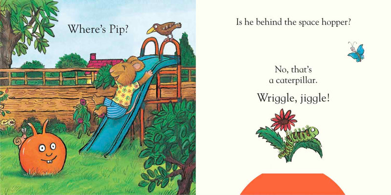 Pip and Posy, Where Are You? In the Garden (Felt Flaps)(with QR code Audio)(Axel Scheffler)-Nonfiction: 學前基礎 Preschool Basics-買書書 BuyBookBook
