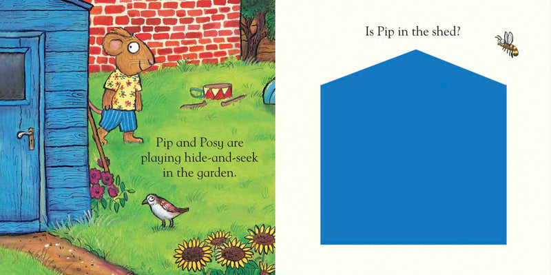 Pip and Posy, Where Are You? In the Garden (Felt Flaps)(with QR code Audio)(Axel Scheffler)-Nonfiction: 學前基礎 Preschool Basics-買書書 BuyBookBook