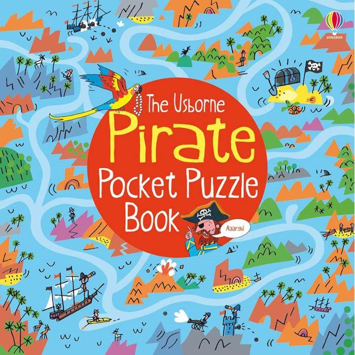 Pirate pocket puzzle book Usborne