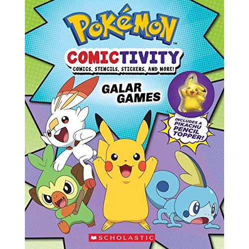 Pokemon Comictivity Book #1- Activity Book with Comics, Stencils, Stickers, and More! (Nintendo)-Activity: 益智解謎 Puzzle & Quiz-買書書 BuyBookBook