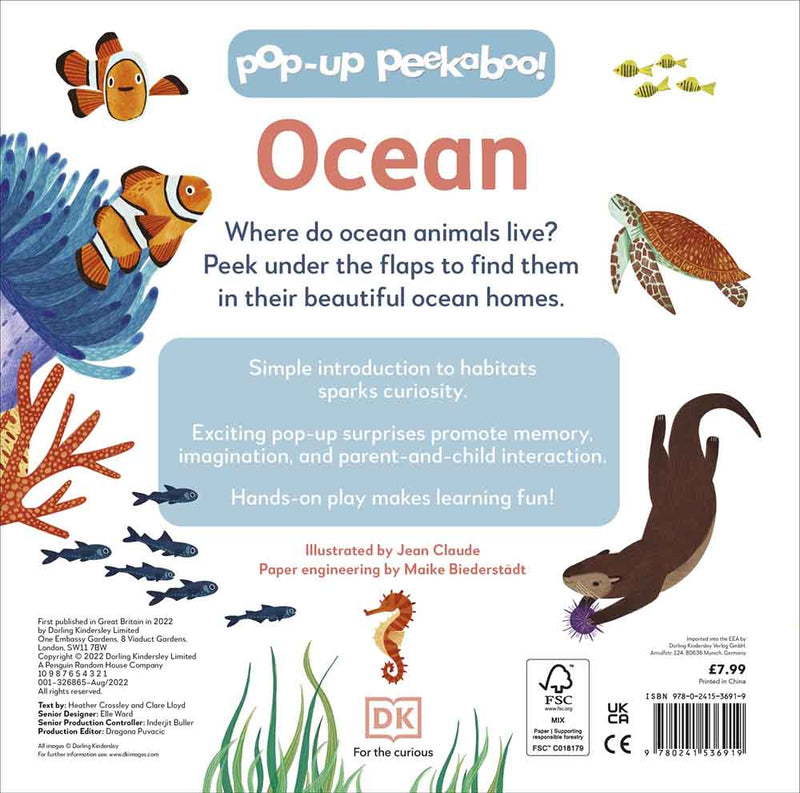 Pop-Up Peekaboo! - Ocean - 買書書 BuyBookBook